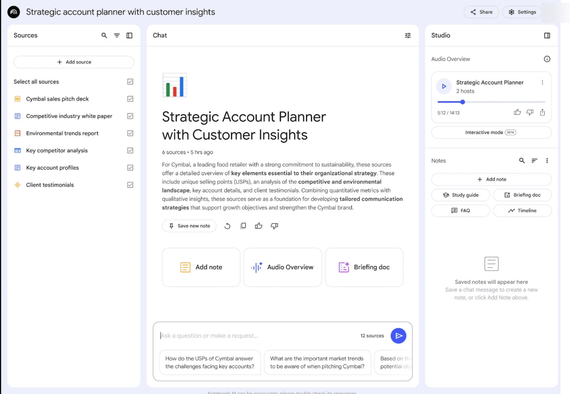 The screen requiring you to add sources is the first screen you see when you create a notebook.